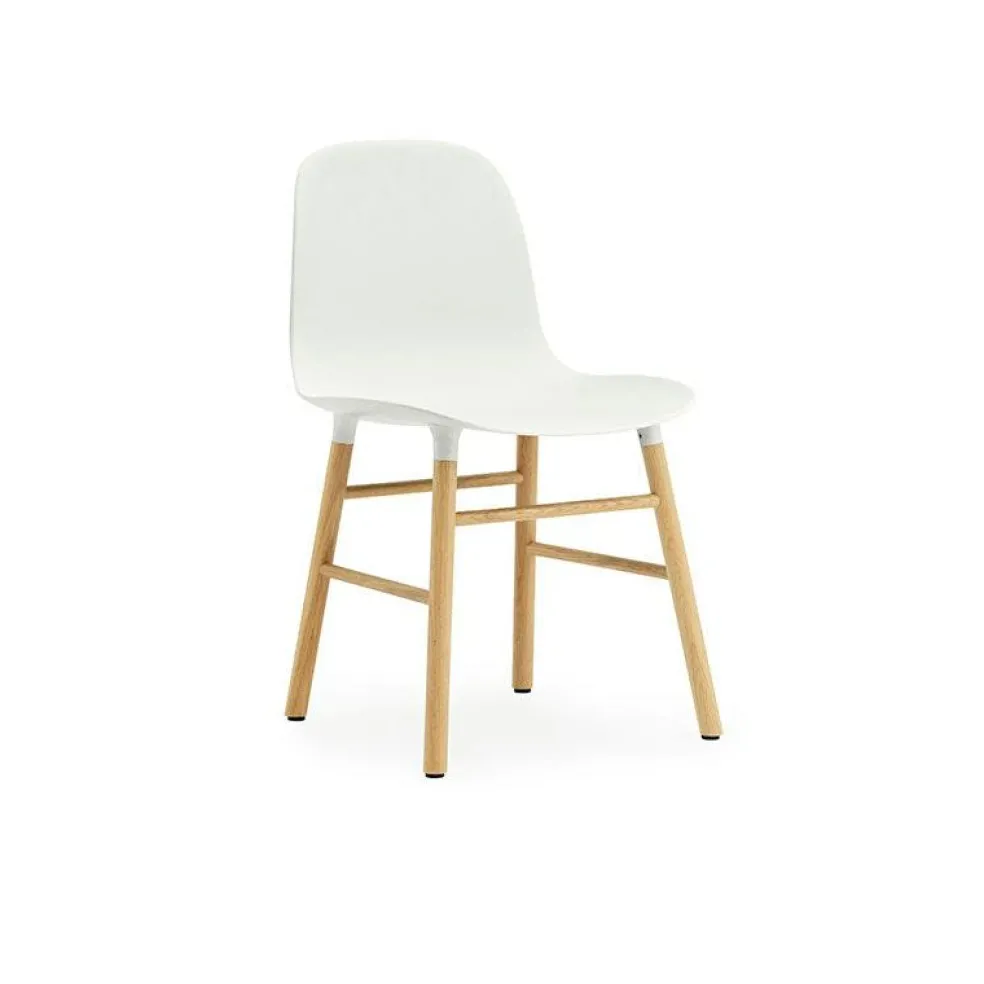 Form Chair Oak Frame, White