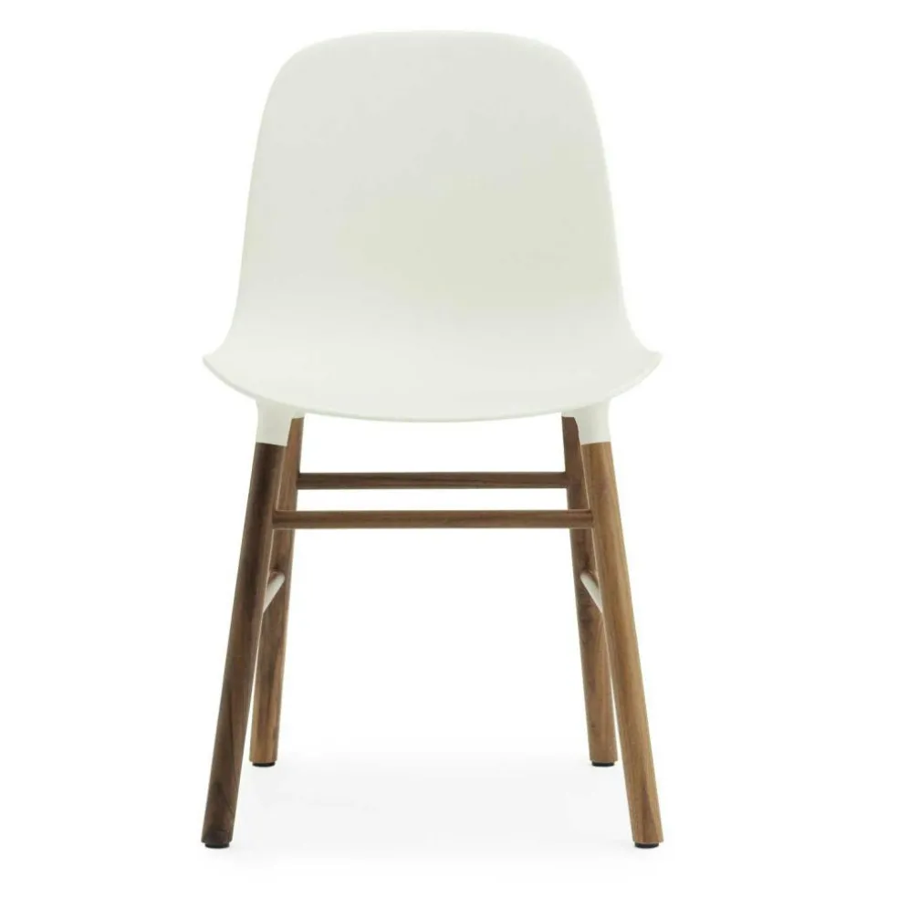 Form Chair Walnut Frame, Black