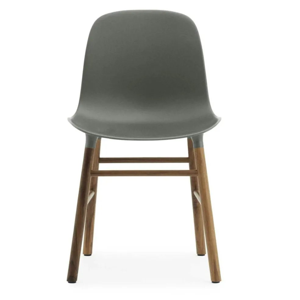 Form Chair Walnut Frame, Black