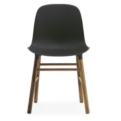 Form Chair Walnut Frame, Black
