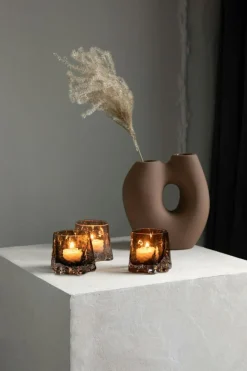 Frodig Vase H20 cm, Hazelnut