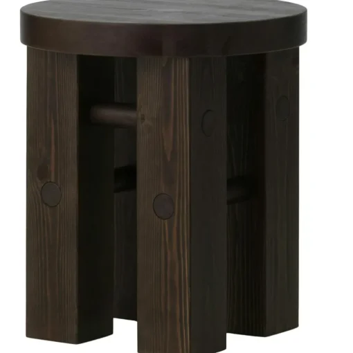 Fyr Stool Pinewood, Dark Green