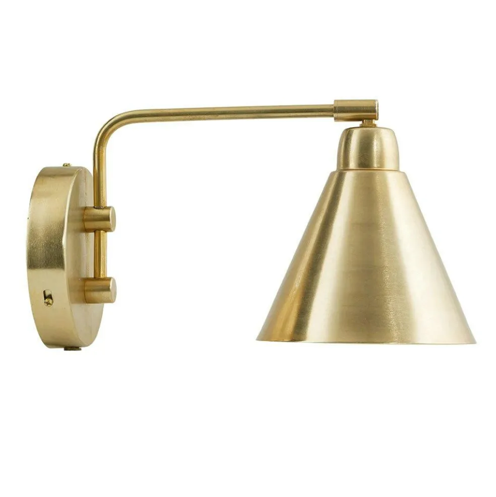 Game Wall Lamp Rotatable, Brass/White