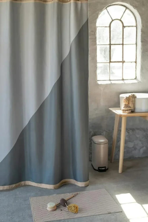 Geo Bath Mat 50x80 cm, Pine Green