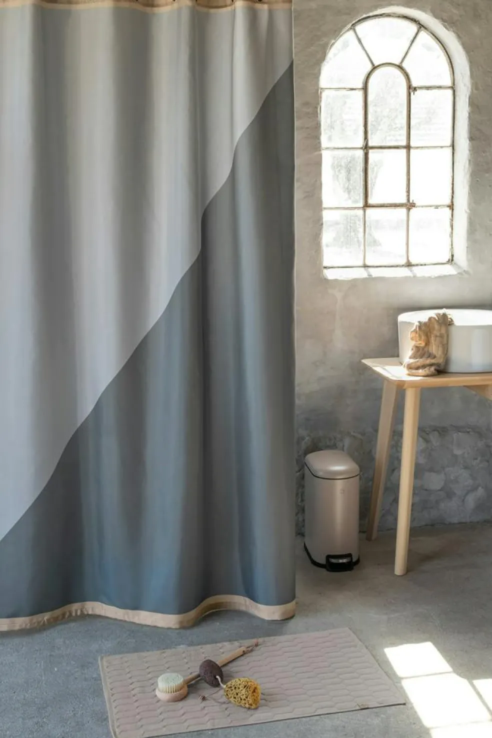 Geo Bath Mat 50x80 cm, Pine Green