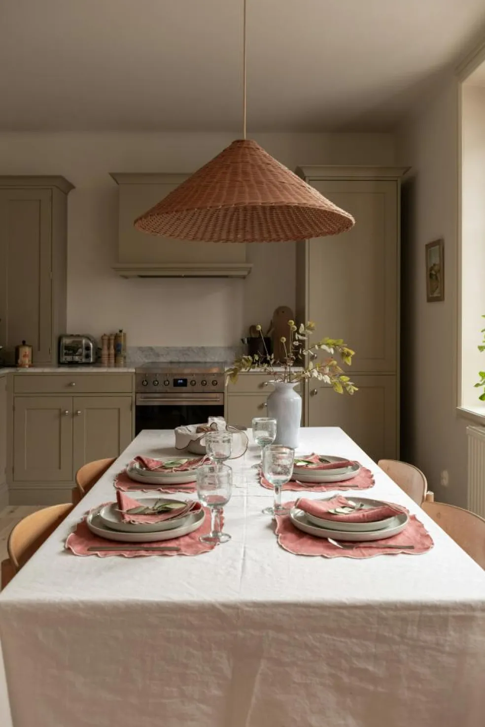 Gia Placemat 35x45 cm 2-pack, White / Blue