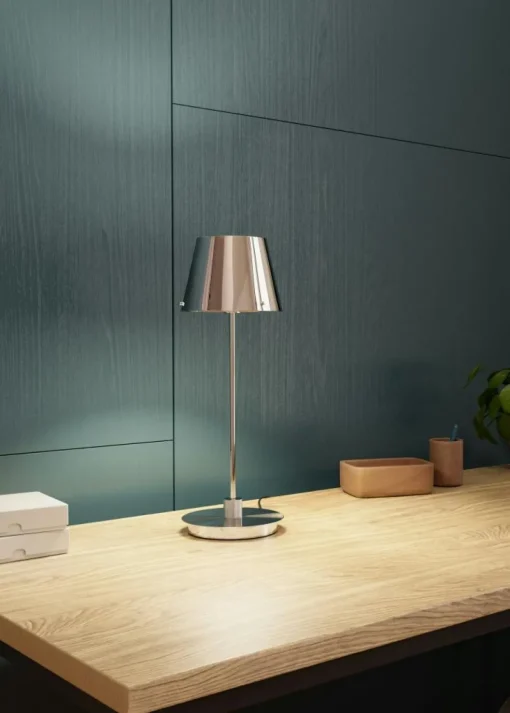 Gil Il Grande Table Lamp, Satin Brass