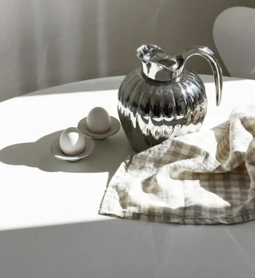 Gingham Kitchen Towel 50x70 cm, Natural