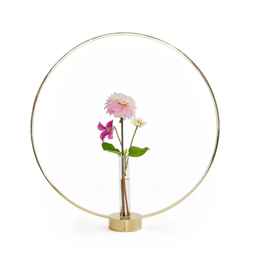 Gloria Candle Holder Small, Brass