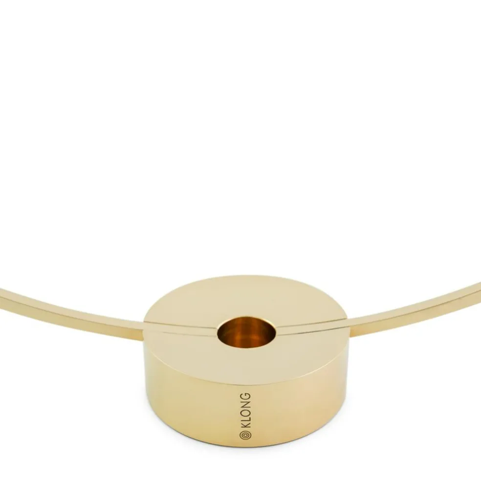 Gloria Candle Holder Small, Brass