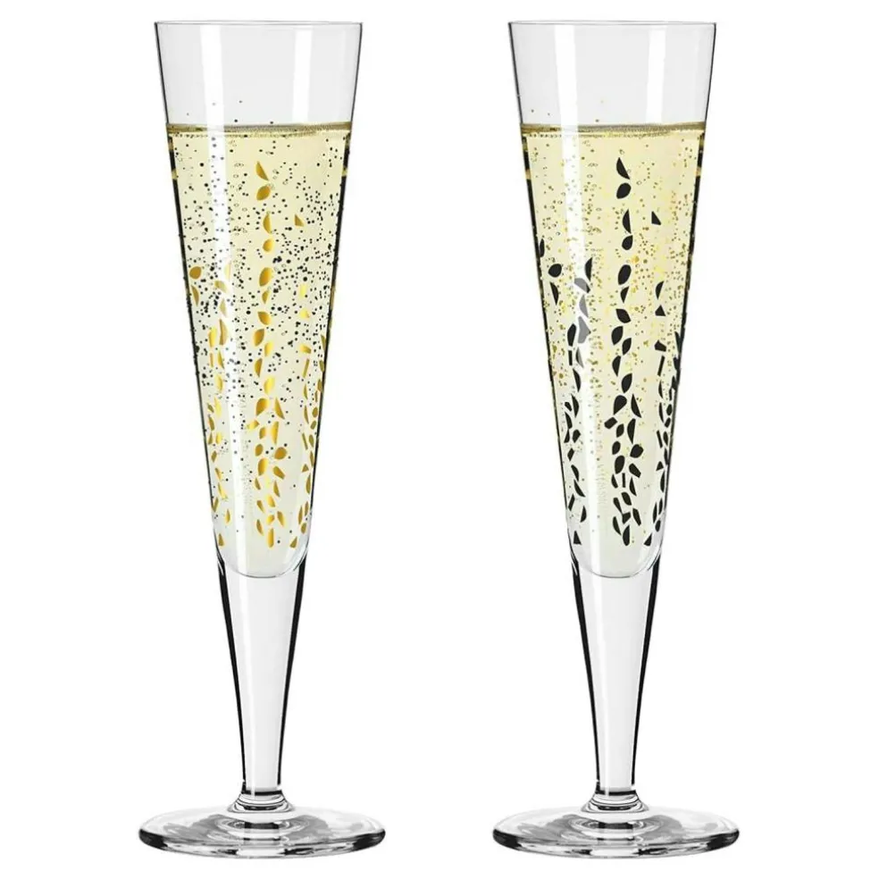 Goldnacht Champagne Glasses 2-pack, H23