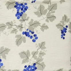Grapes Blue Swaddle Blanket, 110x110 cm
