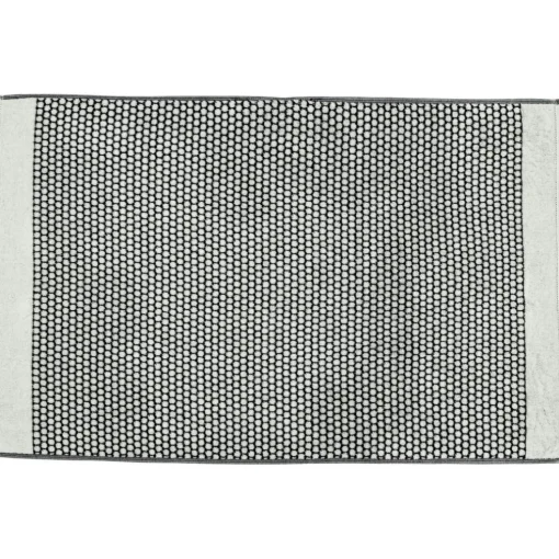 GRID Bath Mat 50x80 cm, Black/Off-white