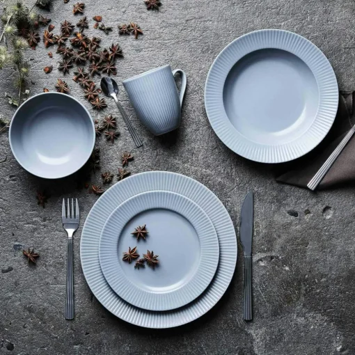 Groovy Deep Plate 23 cm, Grey