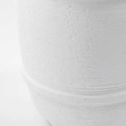 Ground Pot White, Ø14 cm H16 cm