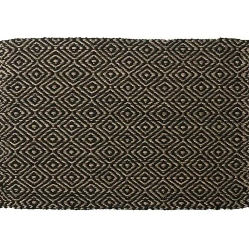 Gåsöga Rug 60x90 cm, Black / Nature