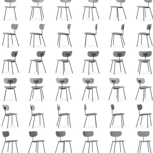 Habit Chair, Grey / Black