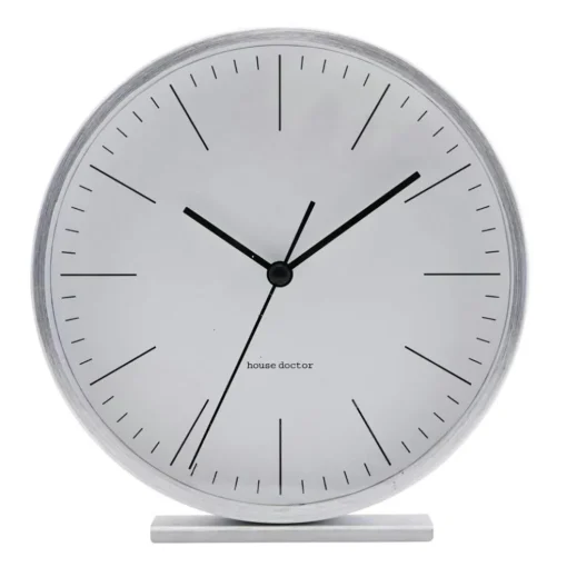 Hannah Table Clock 15cm, Silver