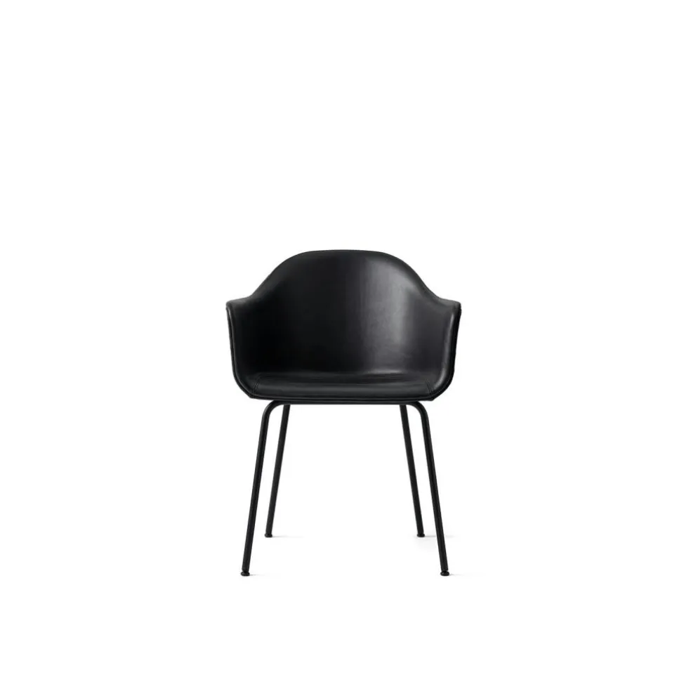 Harbour Chair Upholstered, Leather Dakar 08/Black