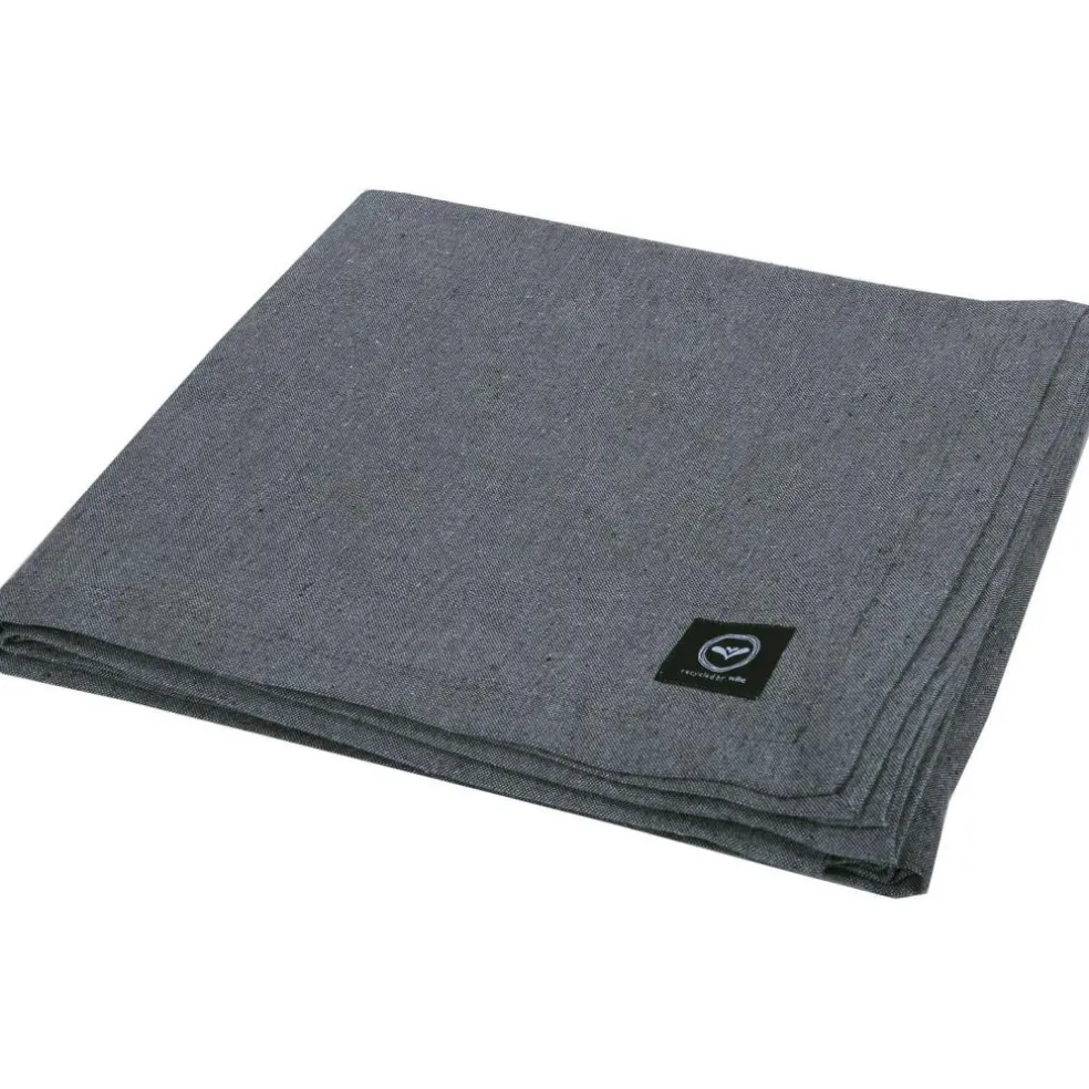 Hedvig Table Cloth Treated 140x310 cm Chambray, Silver / Beige