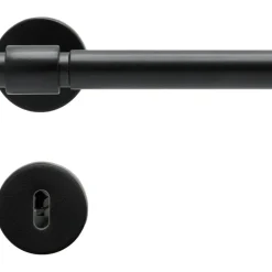 Helix 200 Plain Door Handle, Matt Black