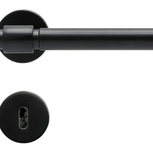 Helix 200 Plain Door Handle, Matt Black