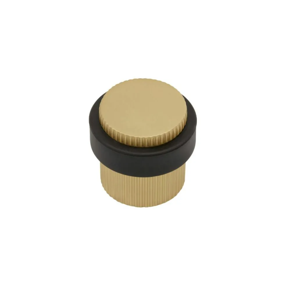 Helix Stripe Door Stop, Antique bronze