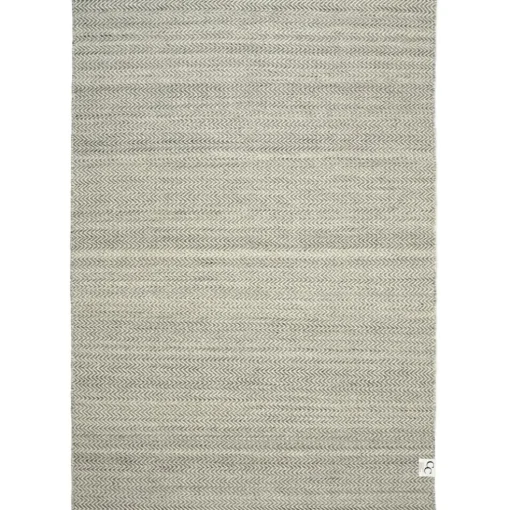 Herringbone Rug 250x350 cm, Grey/White