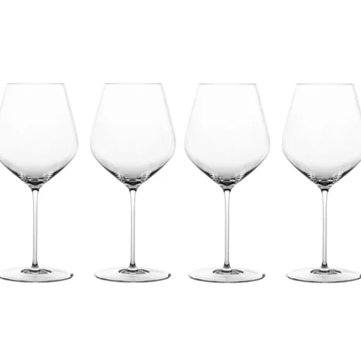 HI-LITE Burgundy Glass 4-pack