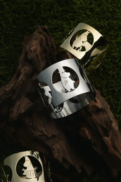 Hilke X Moomin Napkin Ring Moominpappa 2-pack, Brass