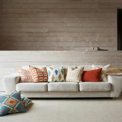 Hira Cushion Cover 50x50 cm, Aqua / Cactus Green