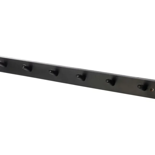 Hook Rail 6 Knobs, Brown