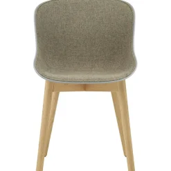 Hyg Chair, Upholstered Front, Sand / Oak