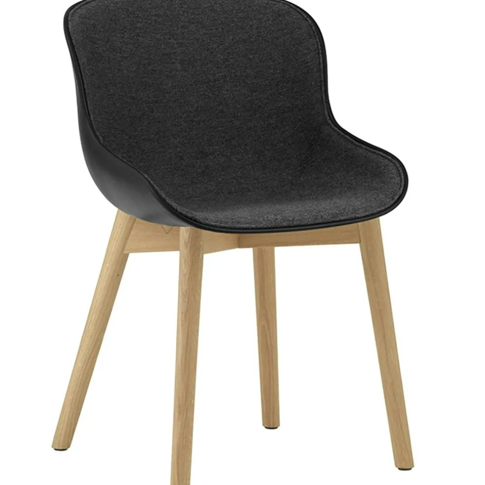Hyg Chair, Upholstered Front, Sand / Oak