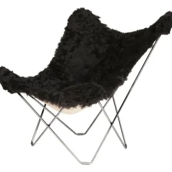 Iceland Mariposa BF Chair, Shorn Brown/Chrome