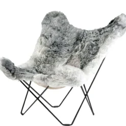 Iceland Mariposa BF Chair, Shorn Grey/Chrome