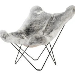 Iceland Mariposa BF Chair, Shorn Grey/Chrome