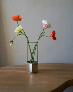 Ikebana Vase, Brass