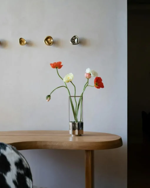 Ikebana Vase, Brass