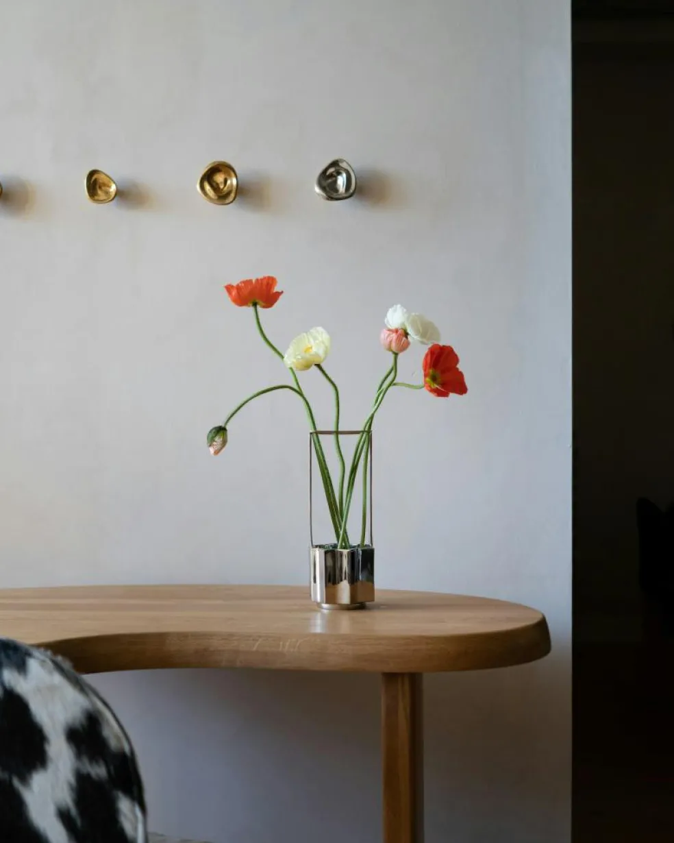 Ikebana Vase, Brass