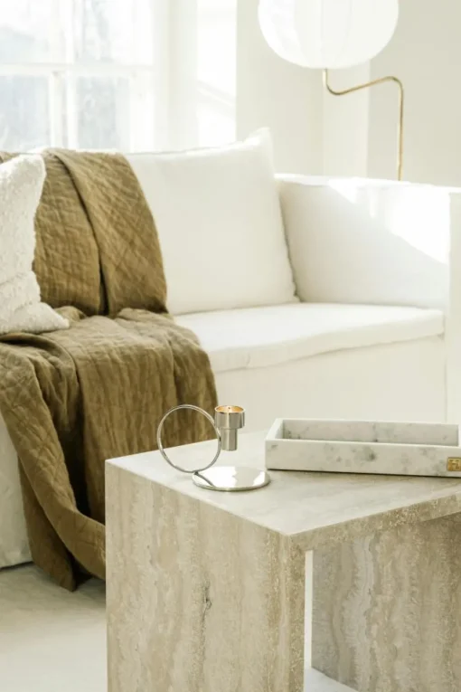 Insieme Chamber Candlestick, Nickel Plated