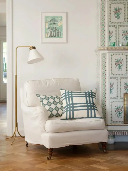Jodhpur Cushion Cover 40x60 cm, Aqua / Sky Blue