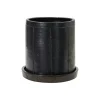 Julian Pot With Saucer 22 cm, Brown
