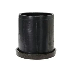 Julian Pot With Saucer 22 cm, Brown