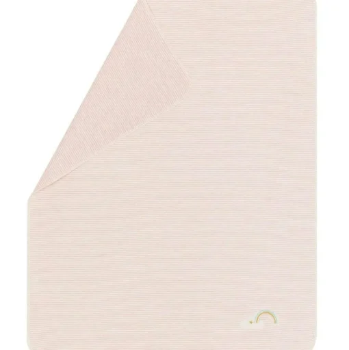 Juwel Baby Blanket 70x90 cm Stripes/Rainbow, Pink