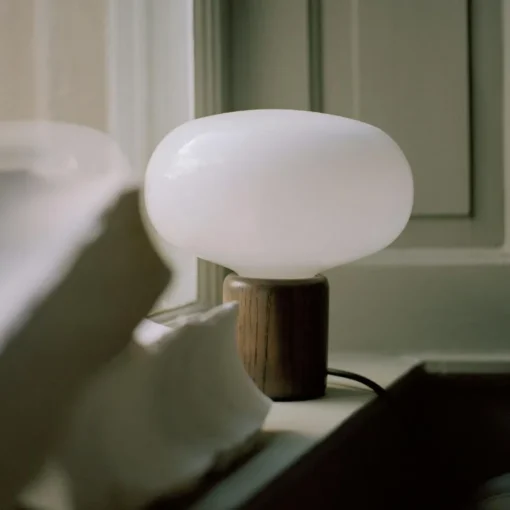 Karl-Johan Table Lamp, Smoked Oak