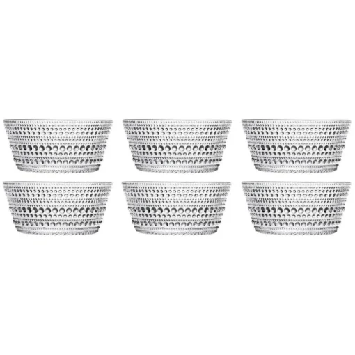 Kastehelmi Bowl 23 cl Clear, 6 Pcs