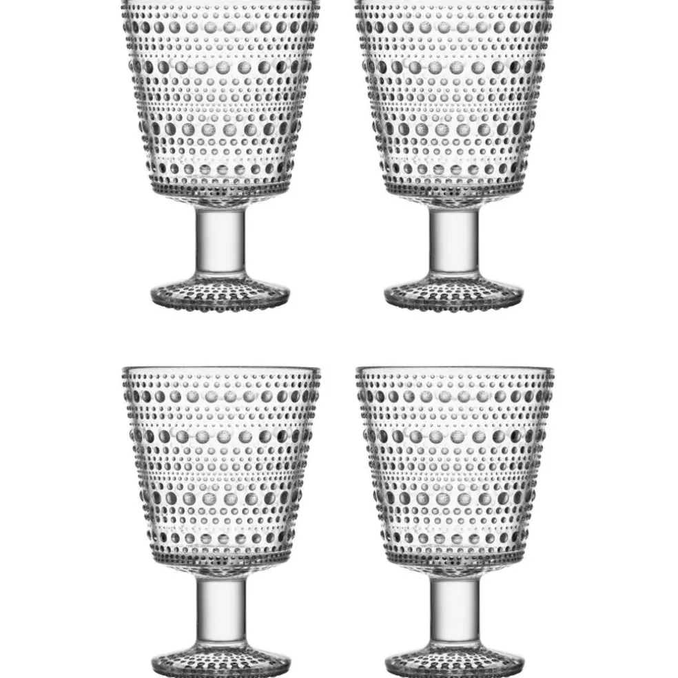 Kastehelmi Drinking Glass 4-pack, Clear