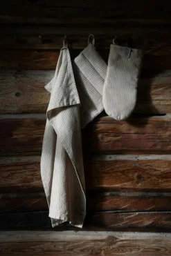 Kitchen Towel Stripes 47x70 cm, Beige/Cola
