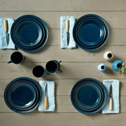 Knabstrup Plate 27 cm, Blue
